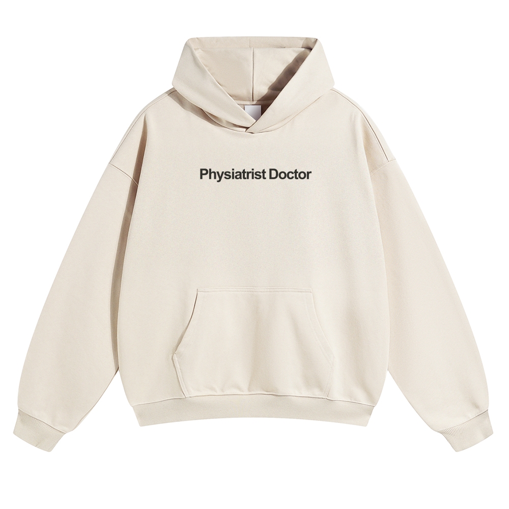 Wearishow Physiatrist Doctor Solid Color Hoodie 