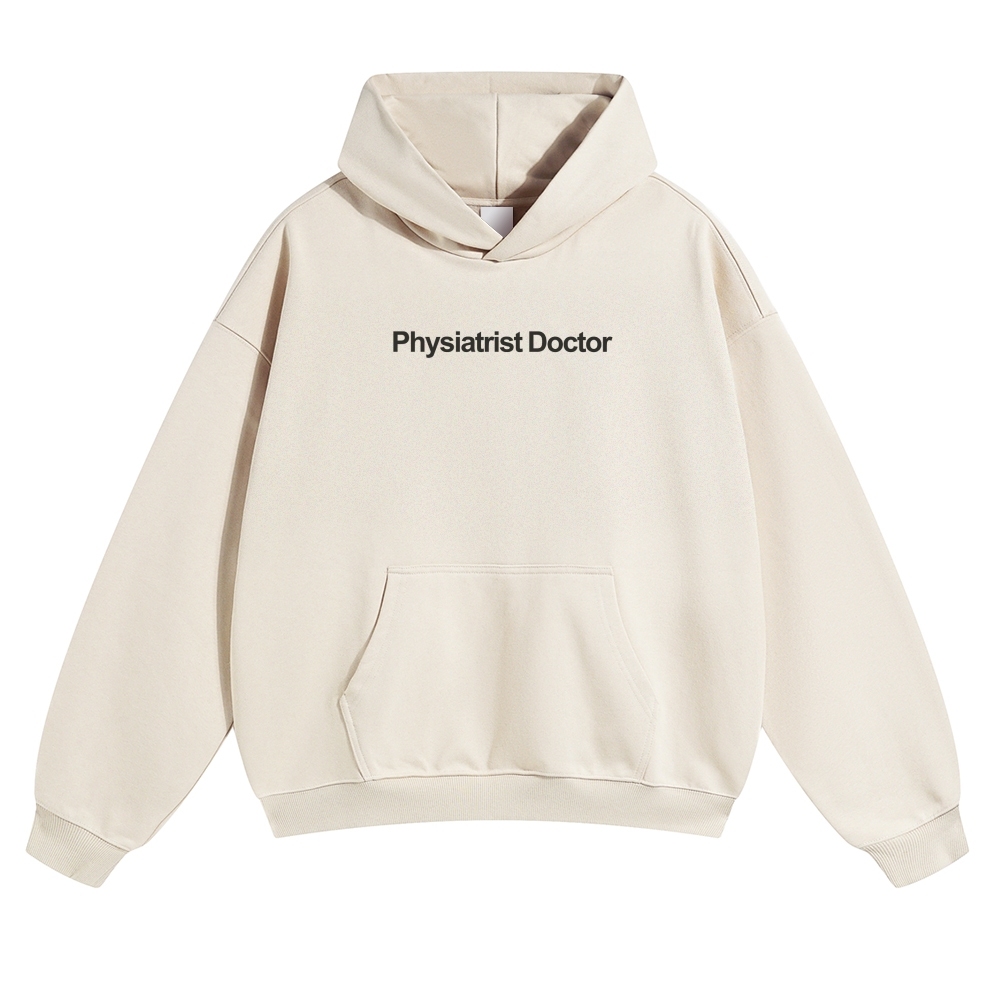 Wearishow Physiatrist Doctor Solid Color Hoodie 