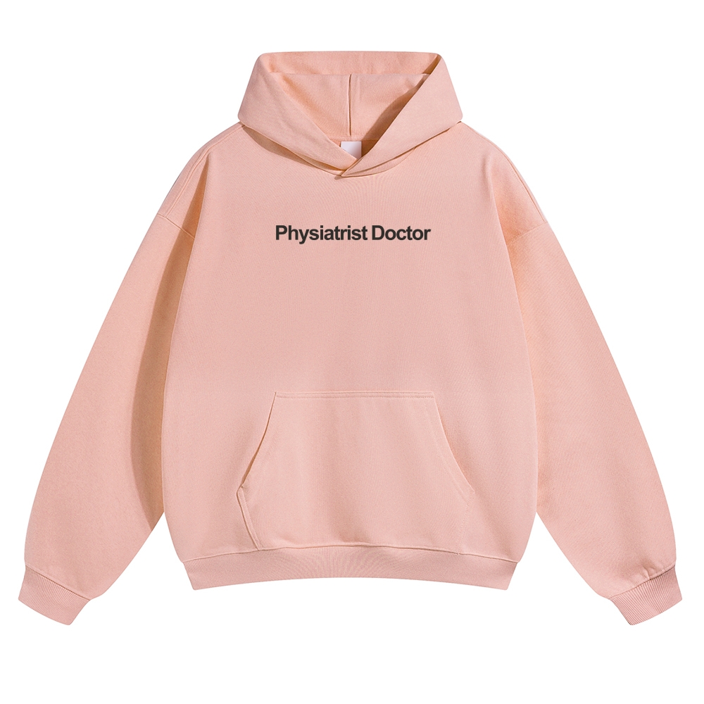 Wearishow Physiatrist Doctor Solid Color Hoodie 