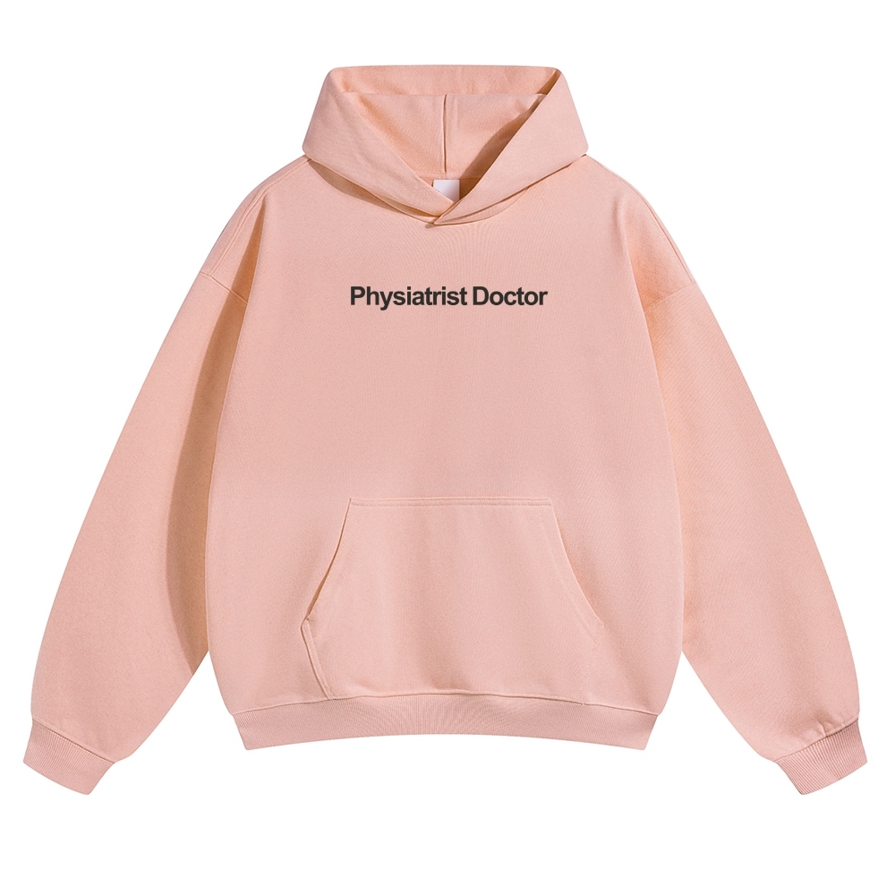 Wearishow Physiatrist Doctor Solid Color Hoodie 