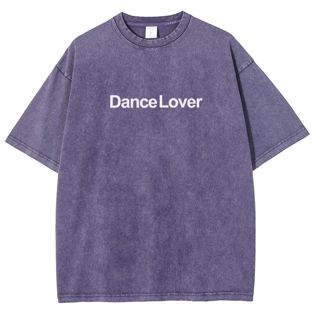 Dance Lover Unisex Fit Washed T-Shirt wearishow