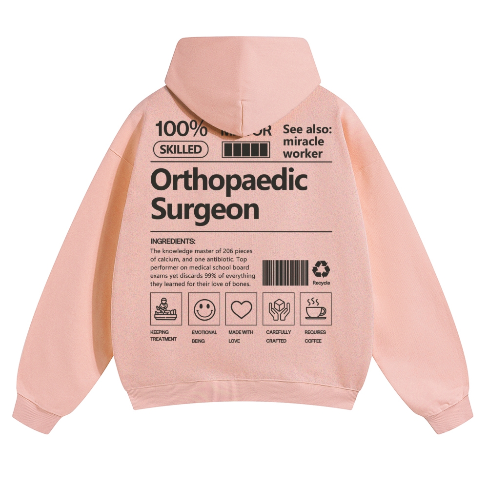Wearishow Orthopaedic Surgeon Solid Color Hoodie 