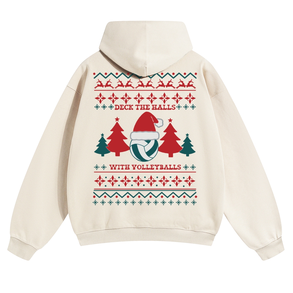 Volleyball Solid Color Hoodie wearishow