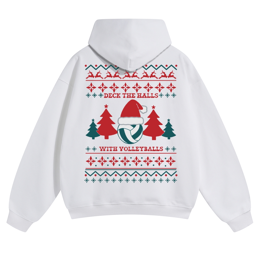 Volleyball Solid Color Hoodie wearishow