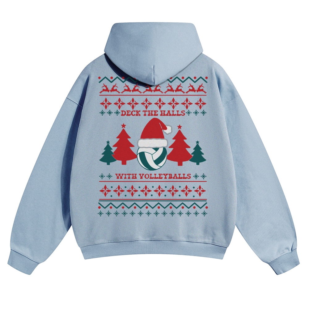 Volleyball Solid Color Hoodie wearishow