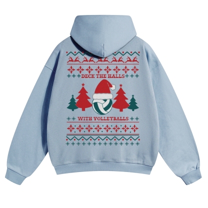 Volleyball Solid Color Hoodie wearishow