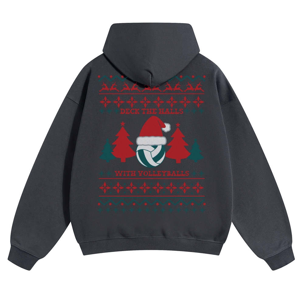 Volleyball Solid Color Hoodie wearishow