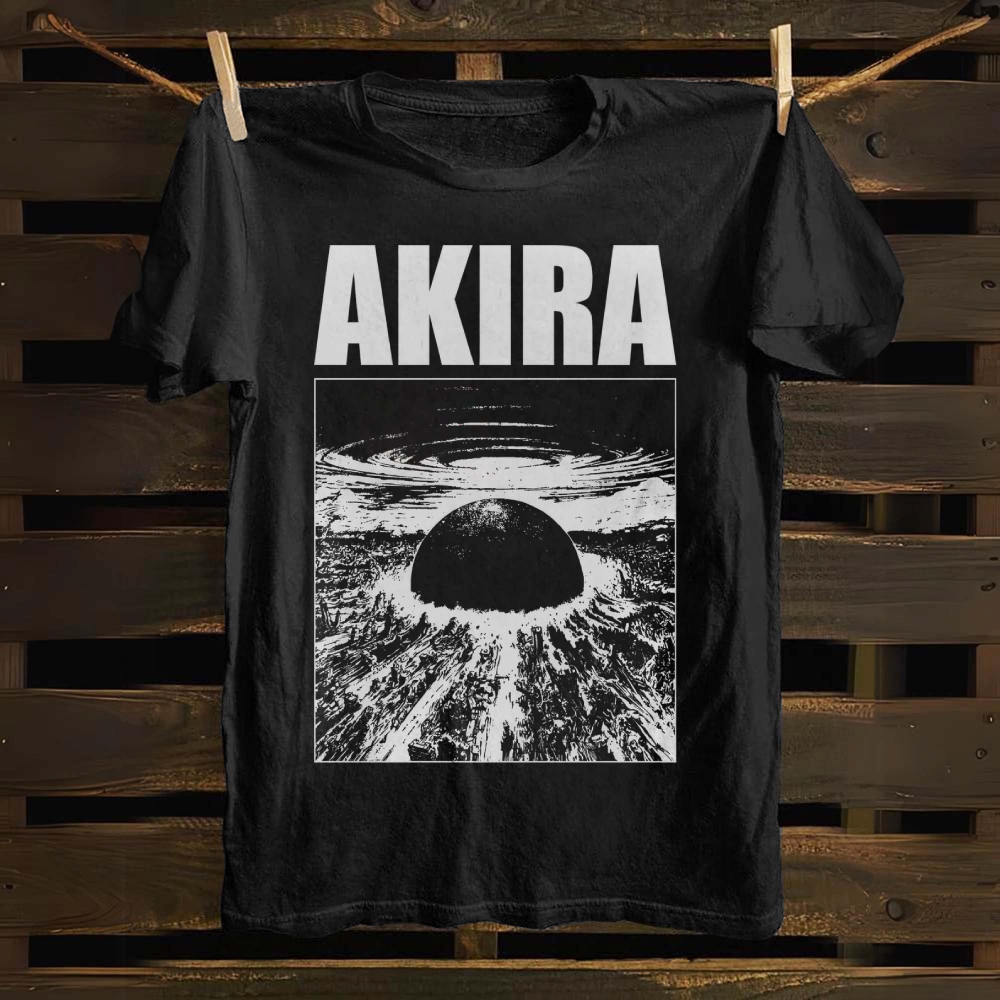 Unisex cotton Akira Anime Poster T-shirt