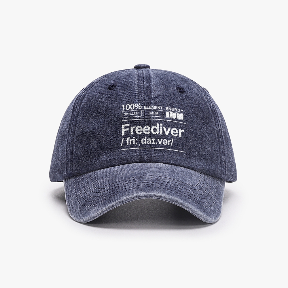 Freediver Unisex Washed Vintage Baseball Cap