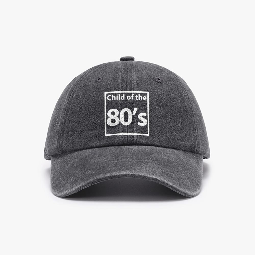 Child Of The 80’s Unisex Washed Vintage Baseball Cap
