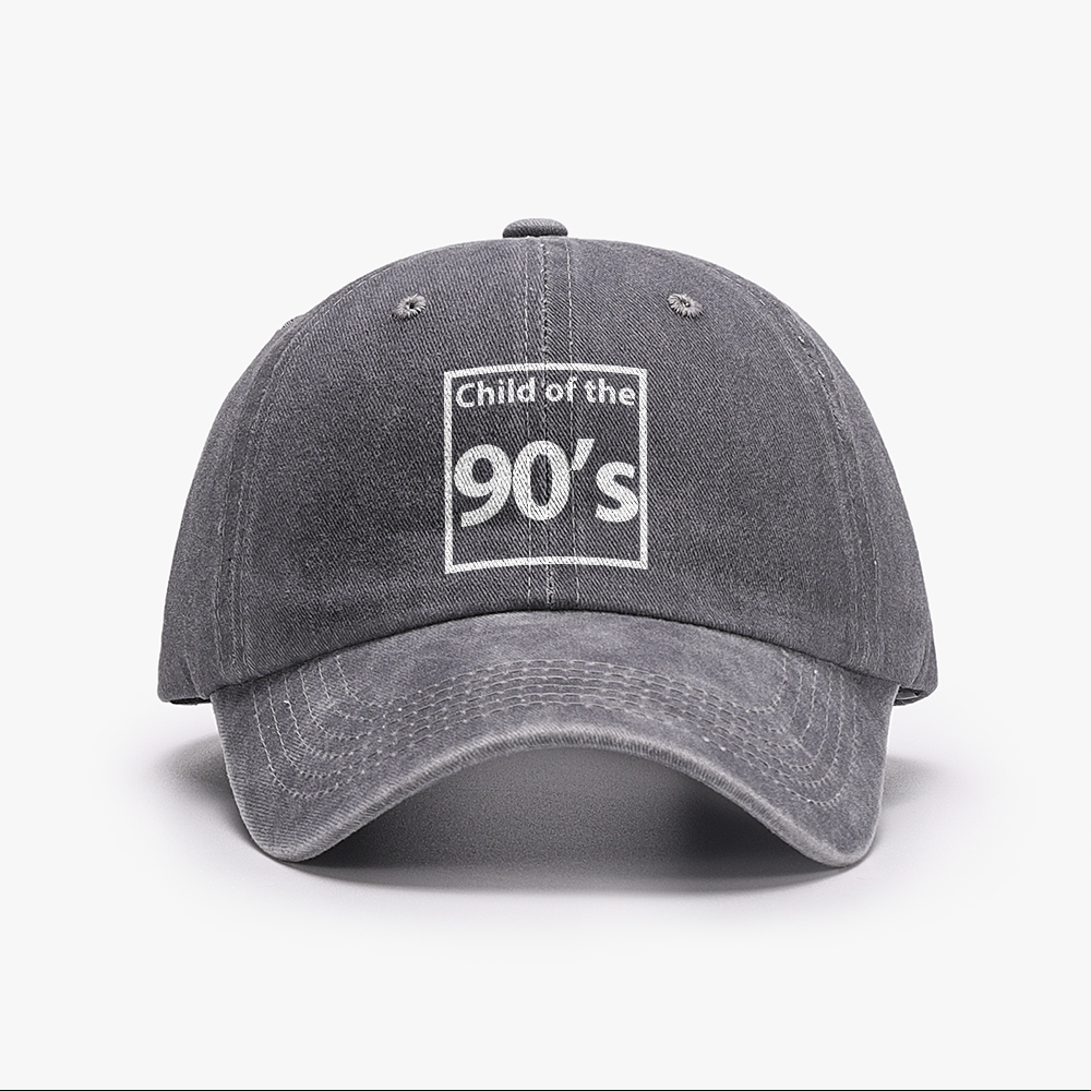 Child Of The 90’s Unisex Washed Vintage Baseball Cap