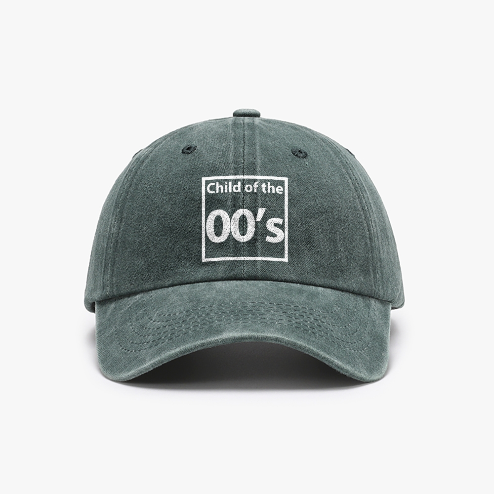 Child Of The 00’s Unisex Washed Vintage Baseball Cap