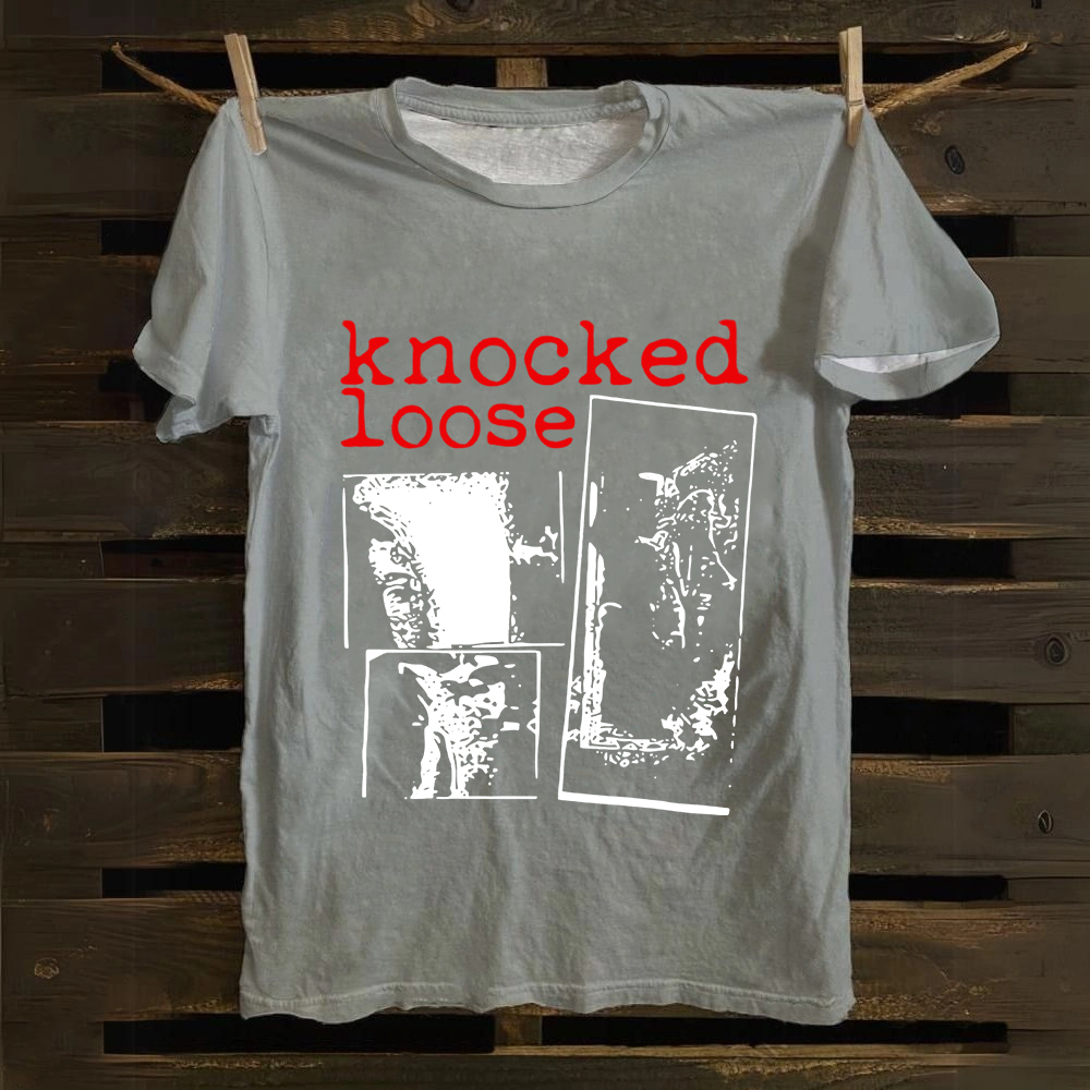 Unisex Vintage Knocked Loose Band Cotton T-Shirt