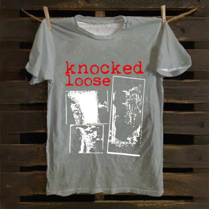 Unisex Vintage Knocked Loose Band Cotton T-Shirt