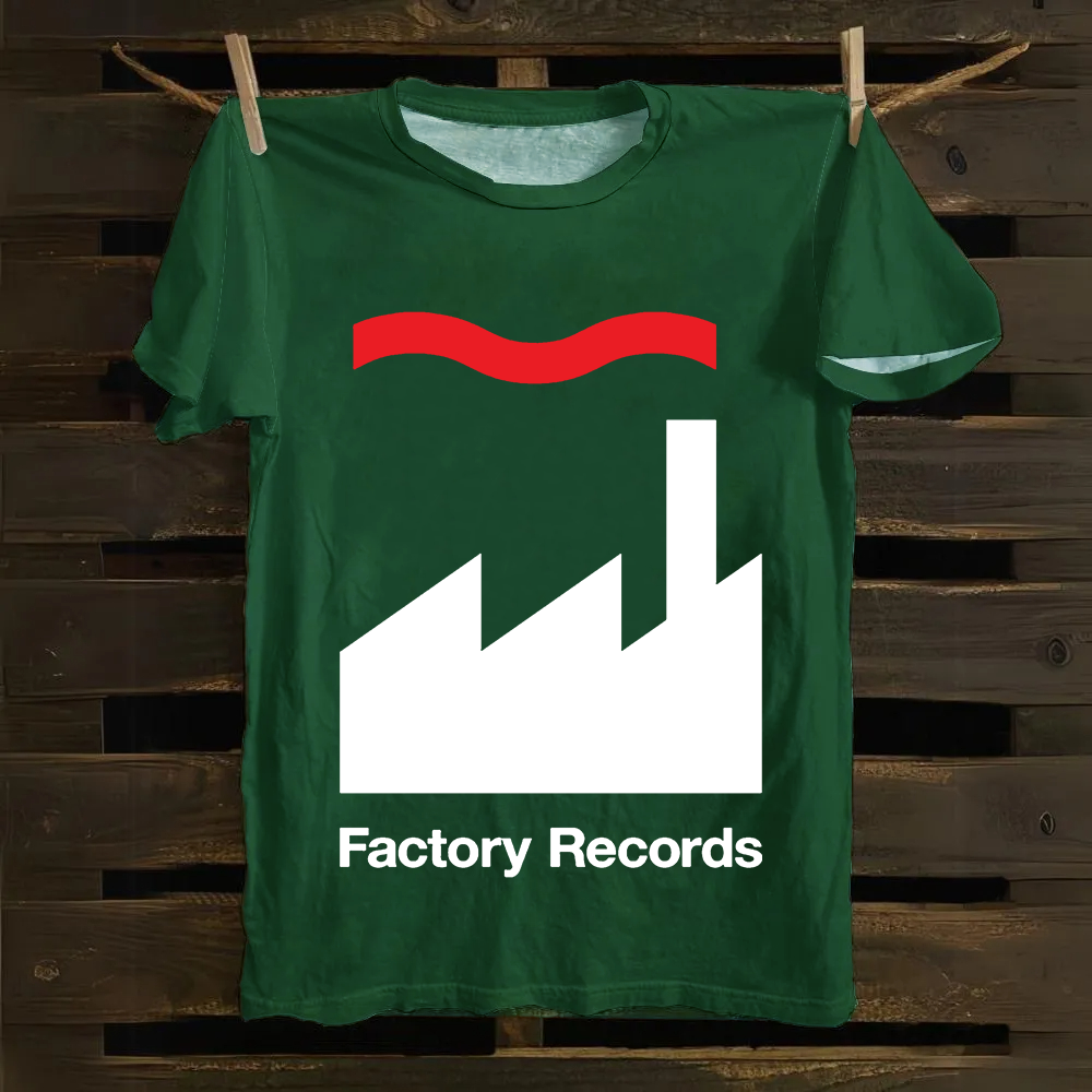 Unisex Factory Records Company Cotton T-Shirt