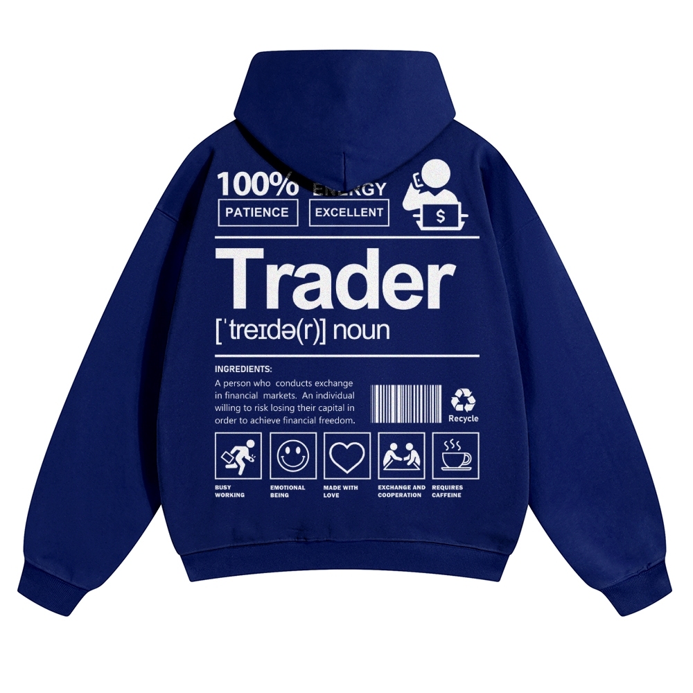 Trader Solid Color Hoodie