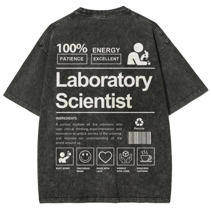 Laboratory Scientist Unisex Fit Washed T-Shirt