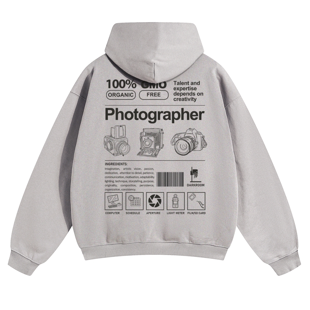 Photographer Solid Color Hoodie