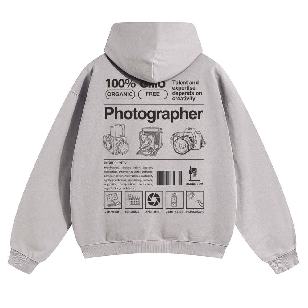 Photographer Solid Color Hoodie