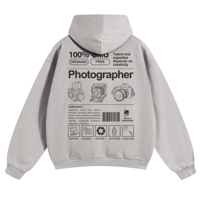 Photographer Solid Color Hoodie