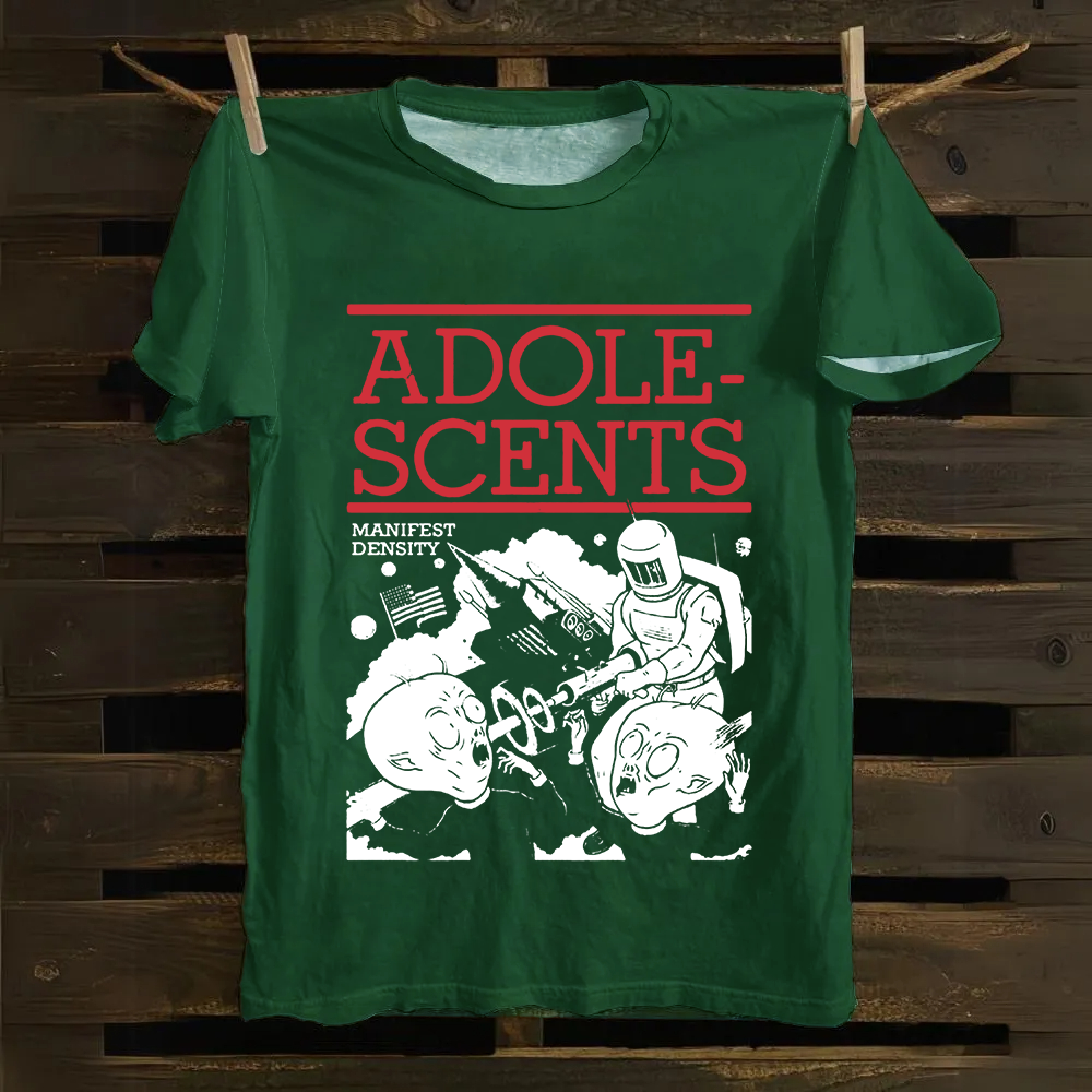 Unisex Vintage  Adolescents Band Cotton T-Shirt