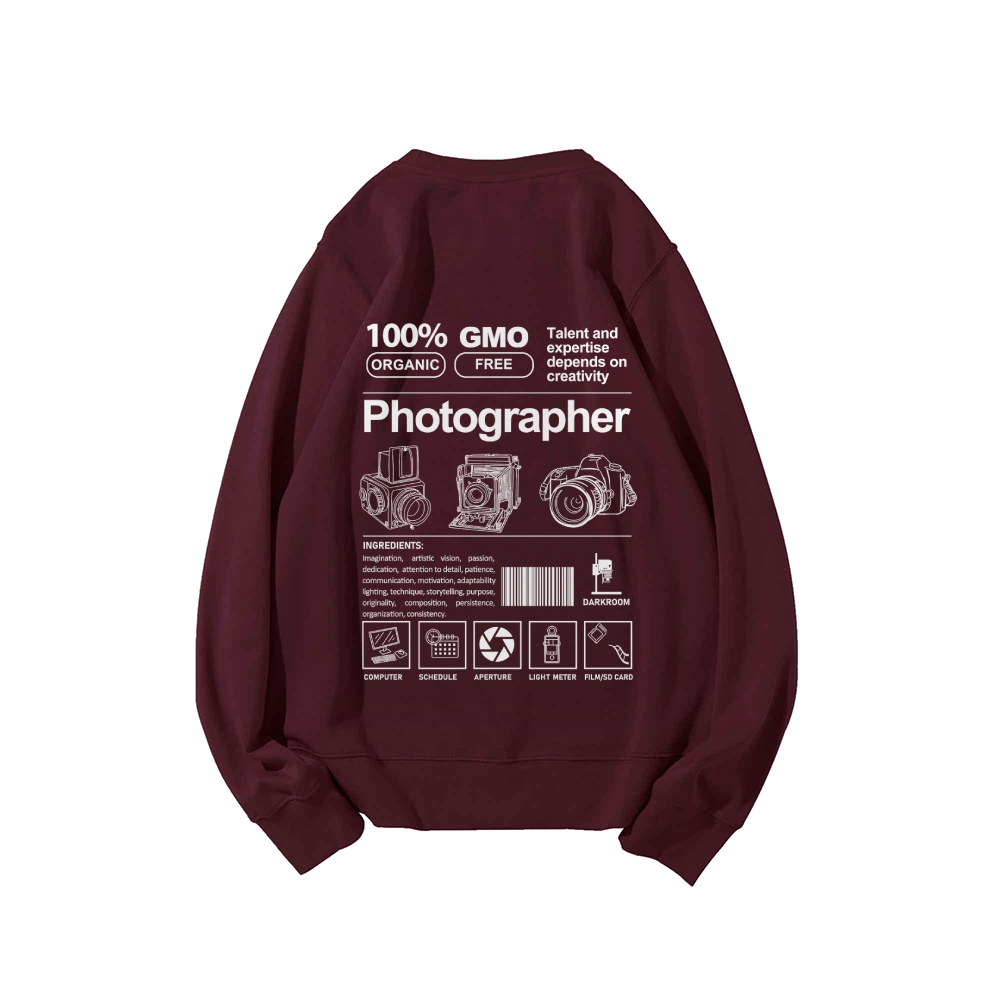 Photographer Casual Crewneck Sweatshirt