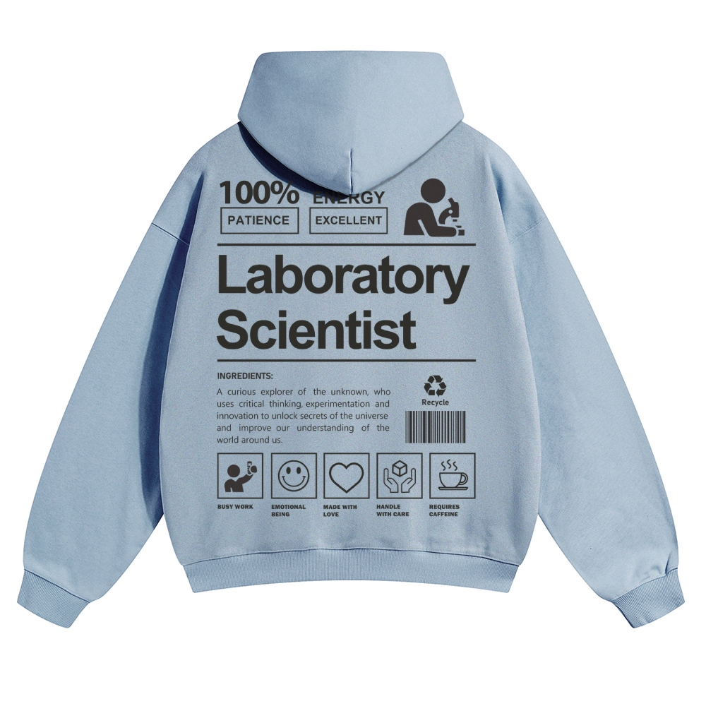 Laboratory Scientist Solid Color Hoodie