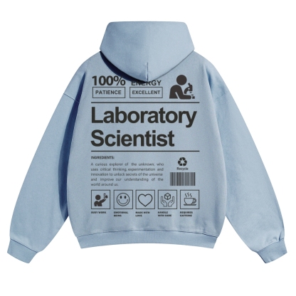 Laboratory Scientist Solid Color Hoodie