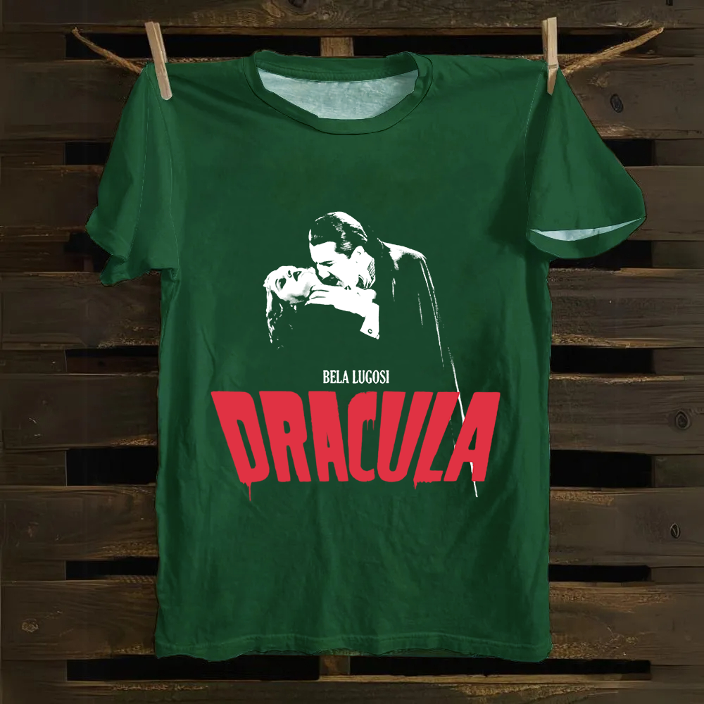 Unisex Vintage Dracula vampire horror movie Cotton T-Shirt