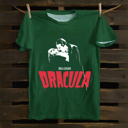 Unisex Vintage Dracula vampire horror movie Cotton T-Shirt