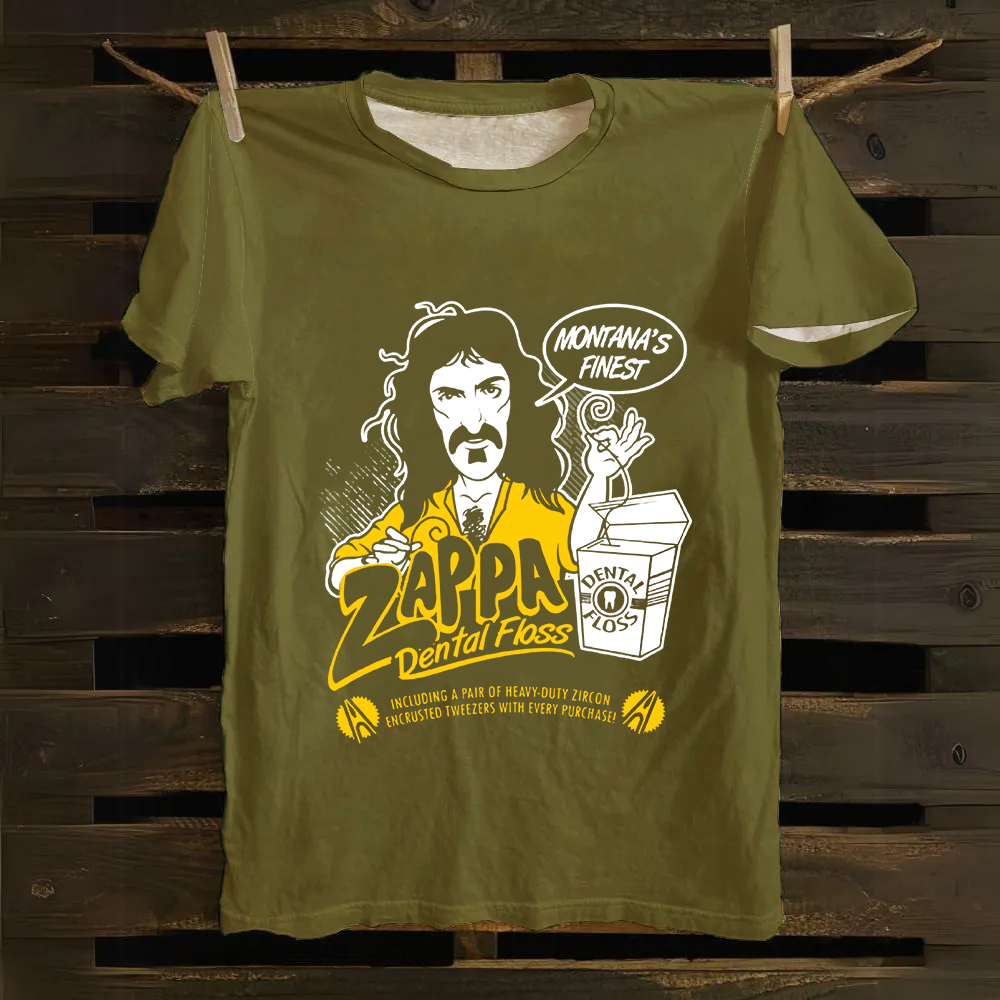 Unisex Vintage Frank Zappa Composer Cotton T-Shirt