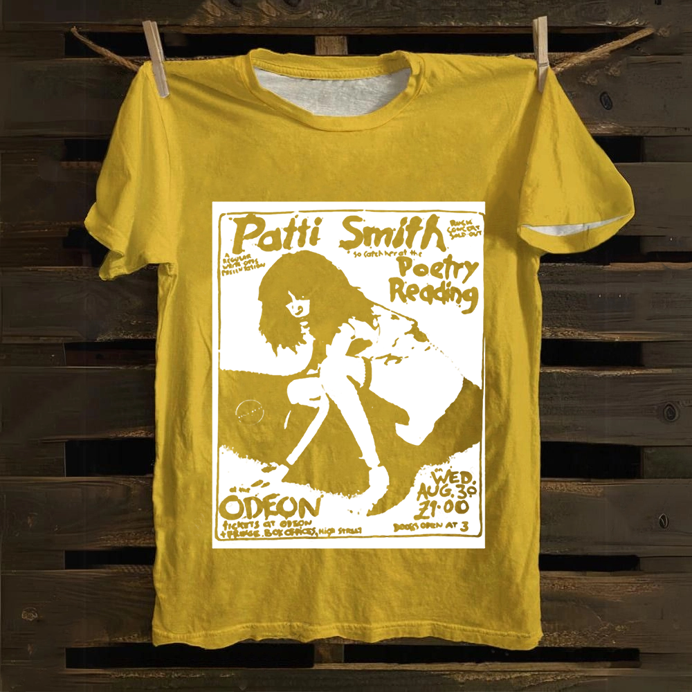 Patti Smith Celebrities Cotton T-Shirt