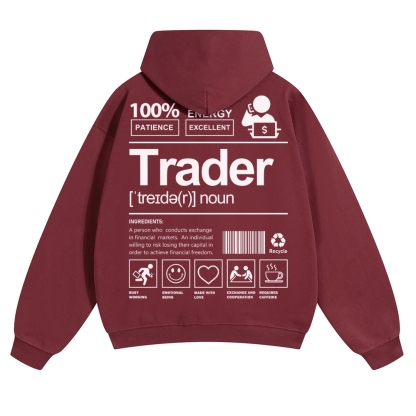 Trader Solid Color Hoodie