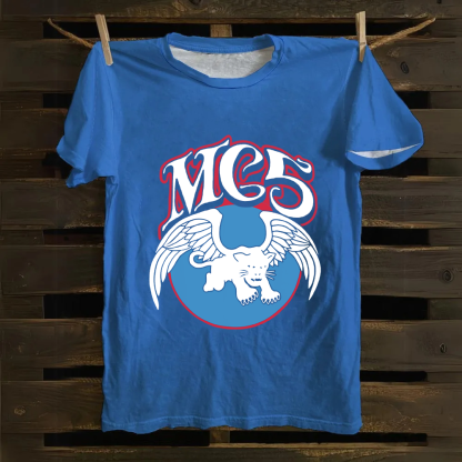 Unisex Vintage  M.C.5 Music Bands Cotton T-Shirt