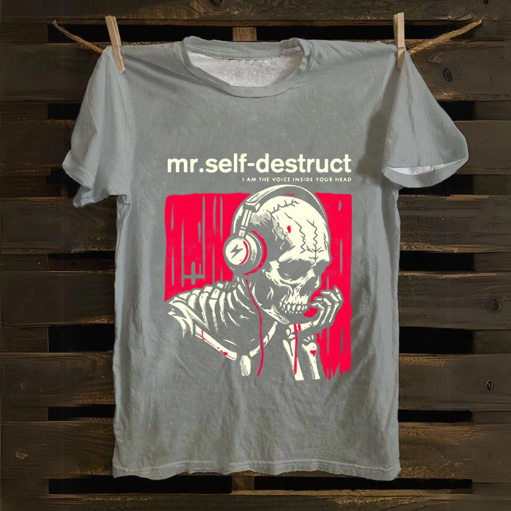 Nine Inch Nails Mr Self Destruct Music Cotton T-Shirt