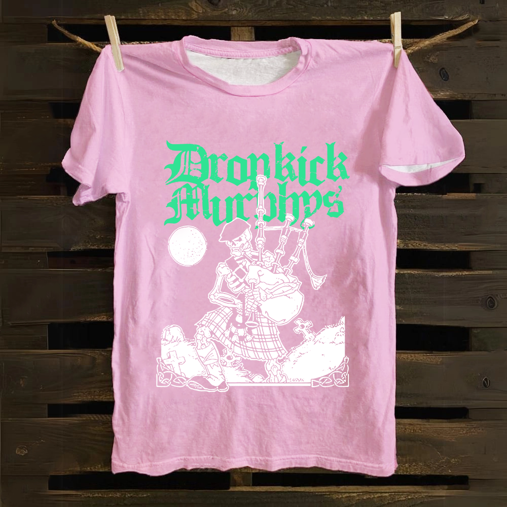 Unisex Vintage Dropkick Murphys Band Cotton T-Shirt
