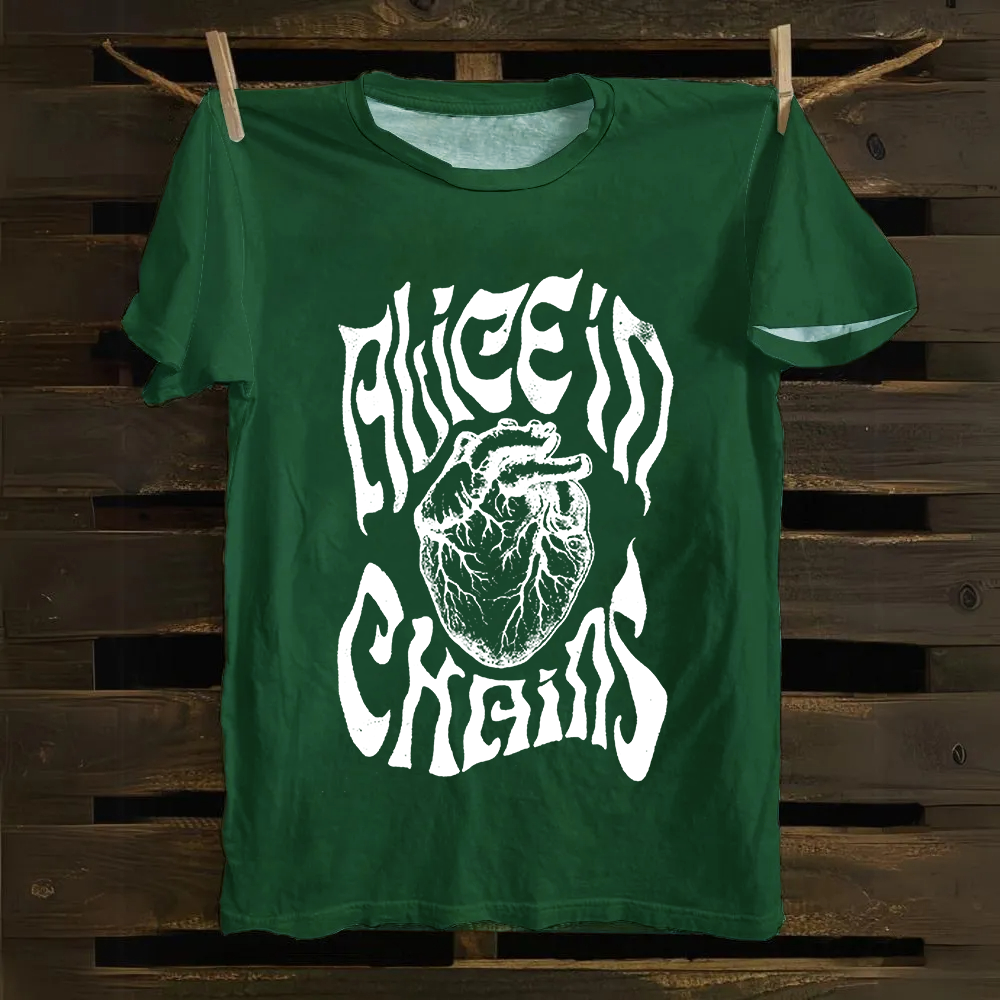 Unisex Vintage Alice in Chains cotton T-Shirt
