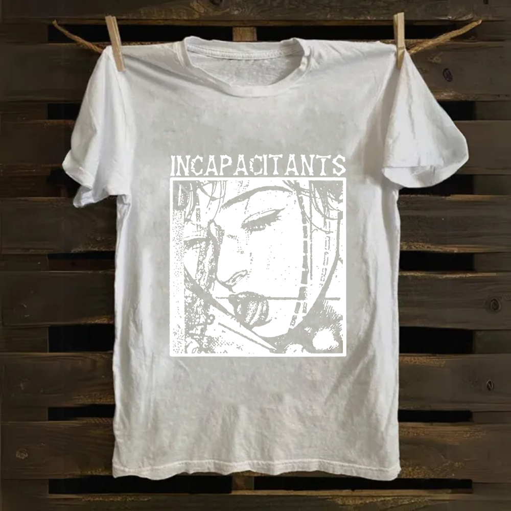 Unisex Vintage  Incapacitants Band Cotton T-Shirt