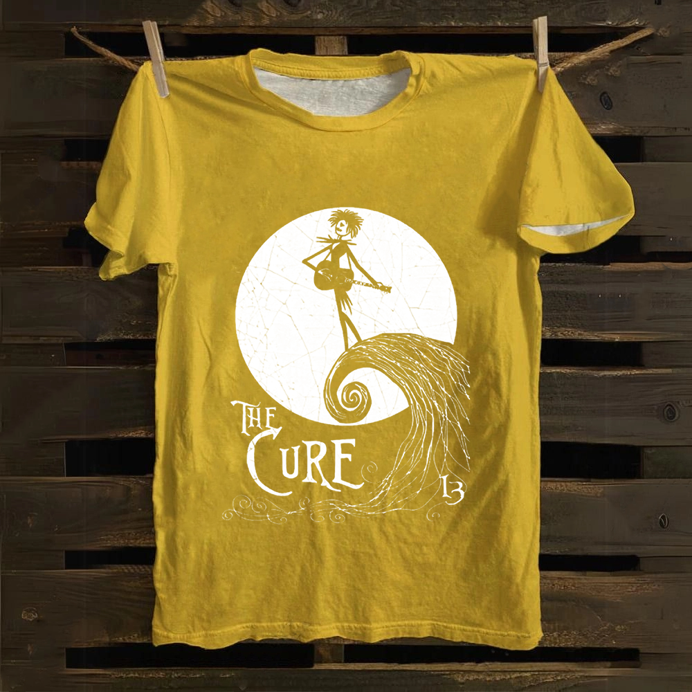 Unisex Vintage  The Cure Band Cotton T-Shirt