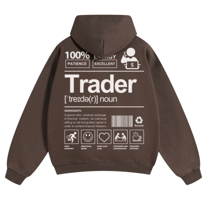 Trader Solid Color Hoodie