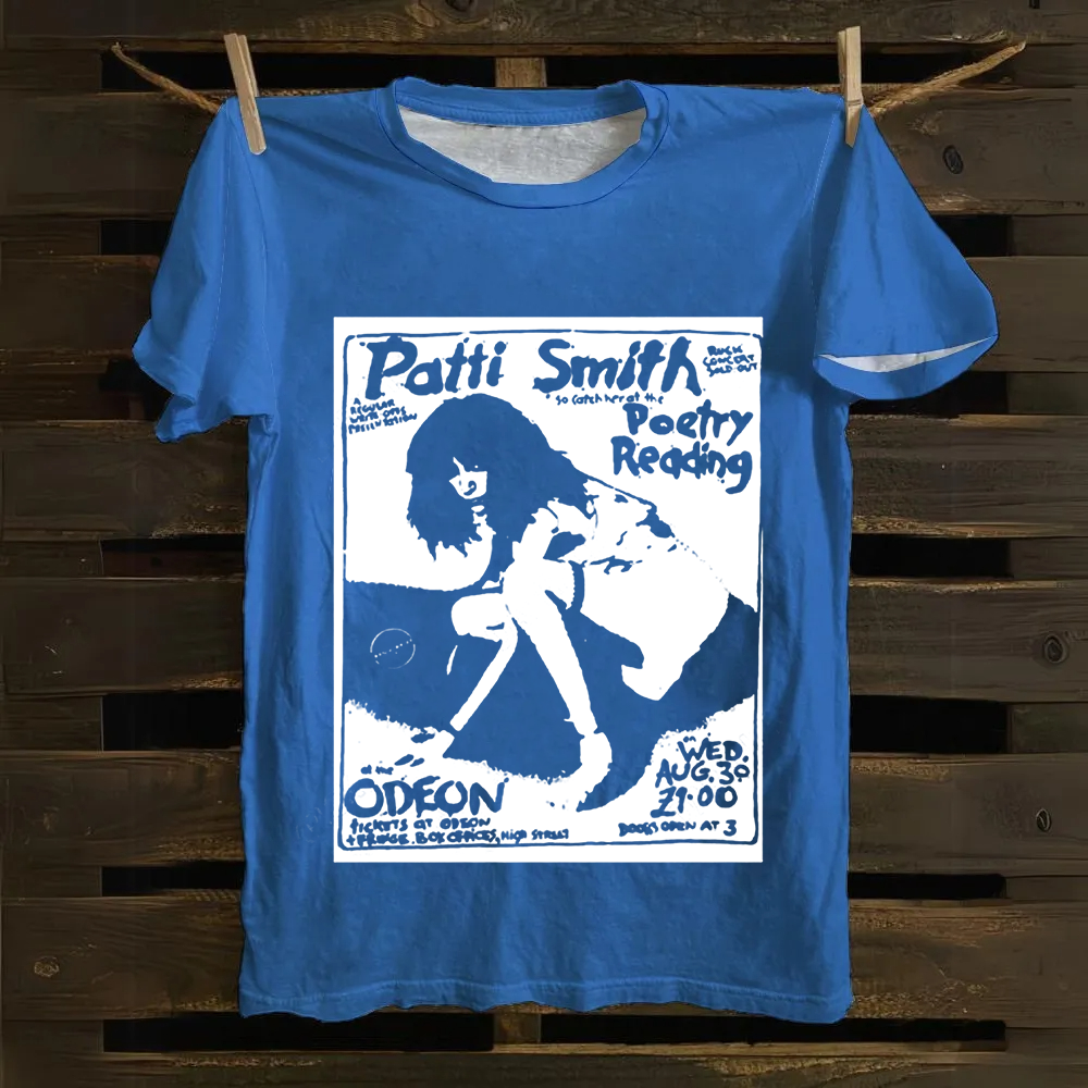 Patti Smith Celebrities Cotton T-Shirt