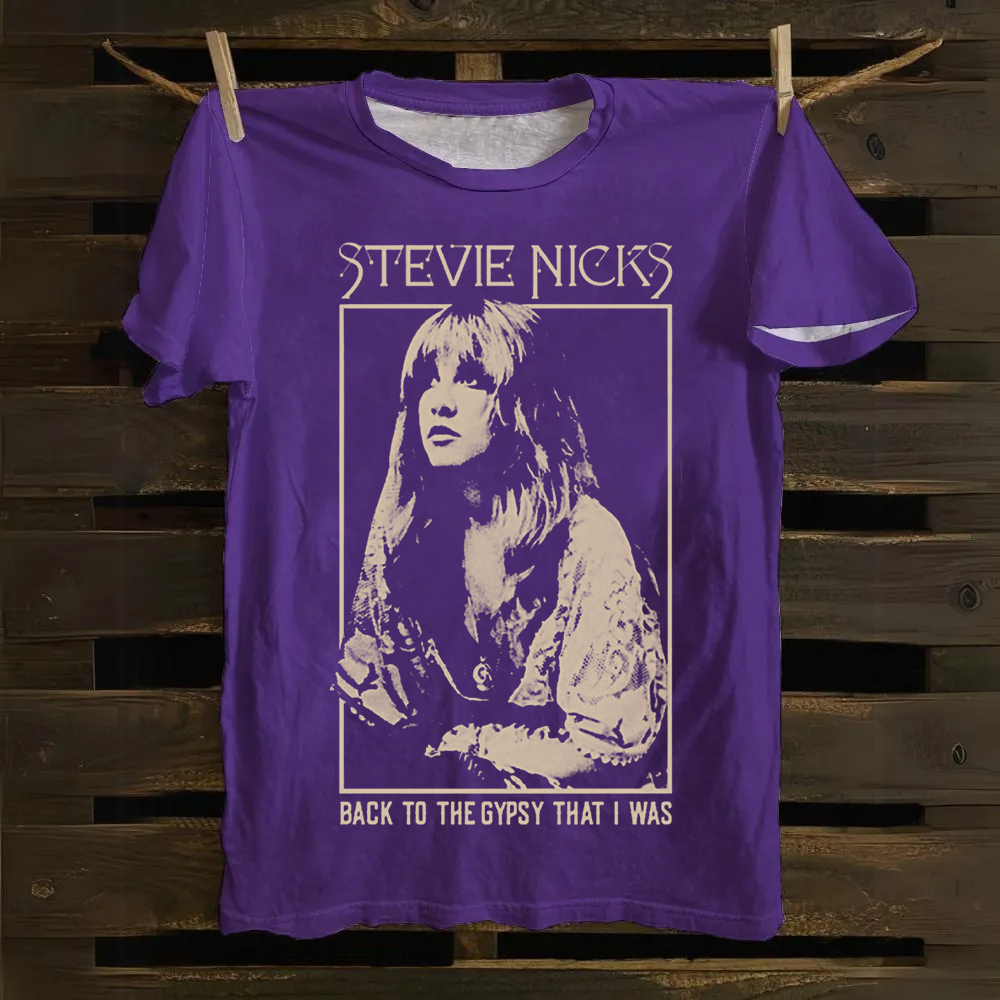 Stevie Nicks Singer Vintage cotton T-Shirt