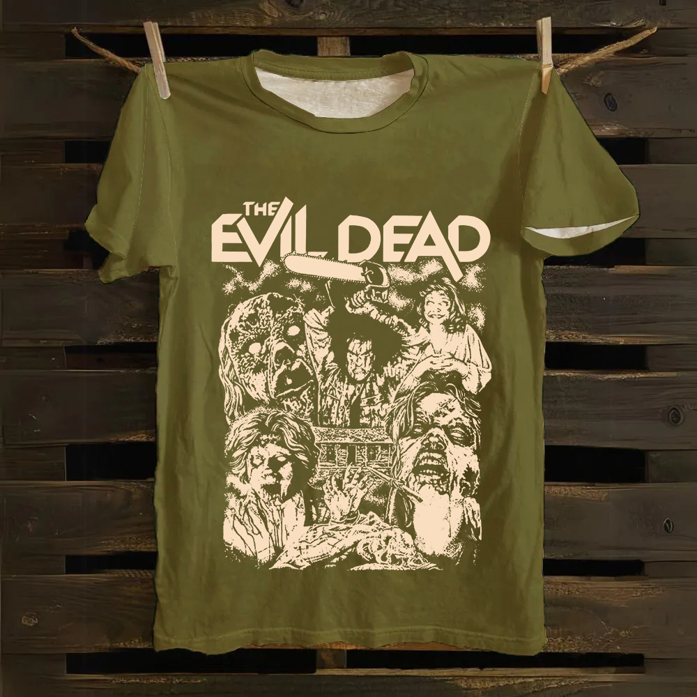 Unisex Vintage Evil Dead cotton T-Shirt