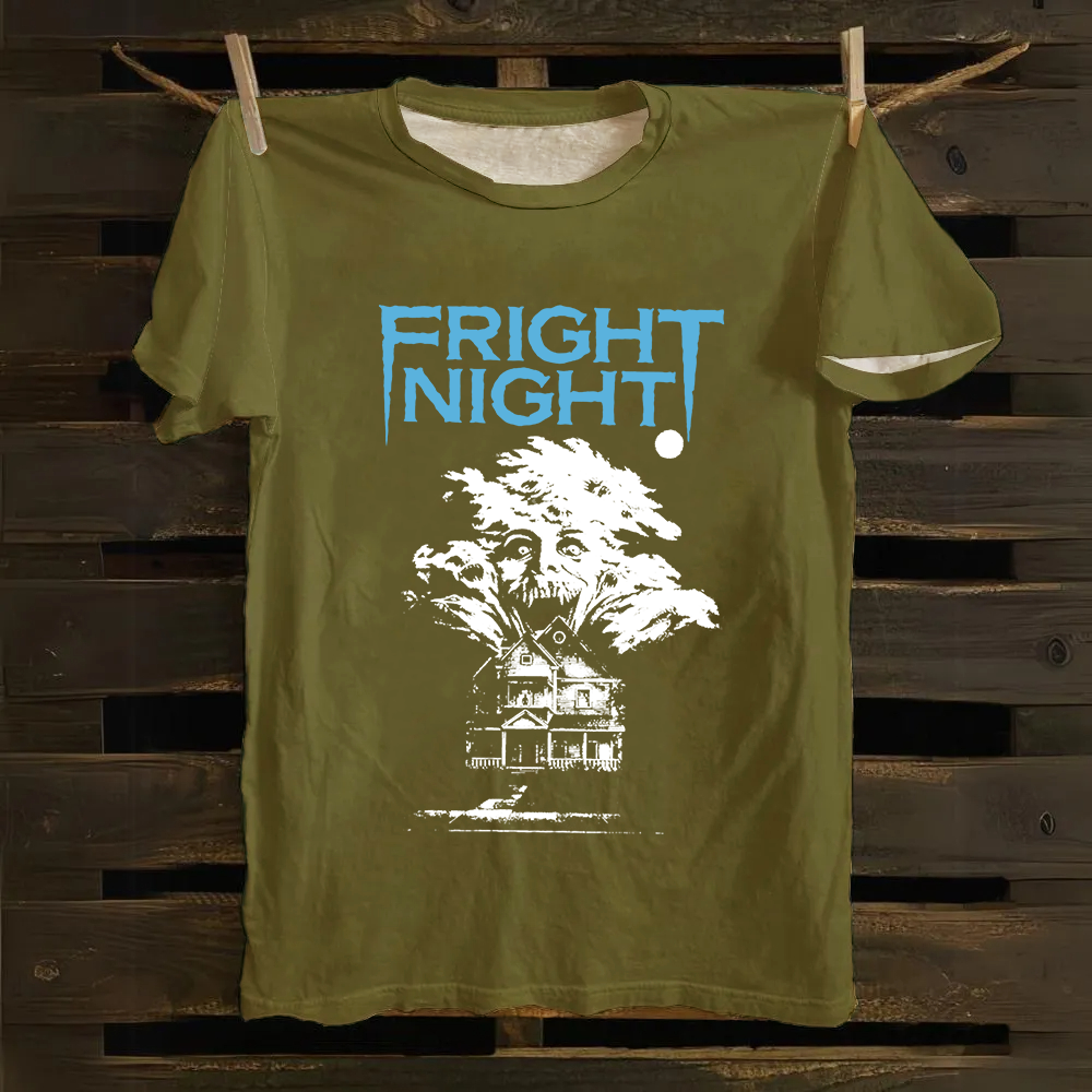 Unisex Vintage Fright Night Cotton T-Shirt