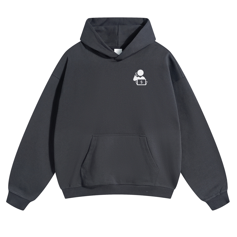 Trader Solid Color Hoodie