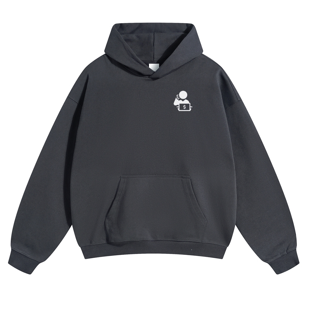 Trader Solid Color Hoodie