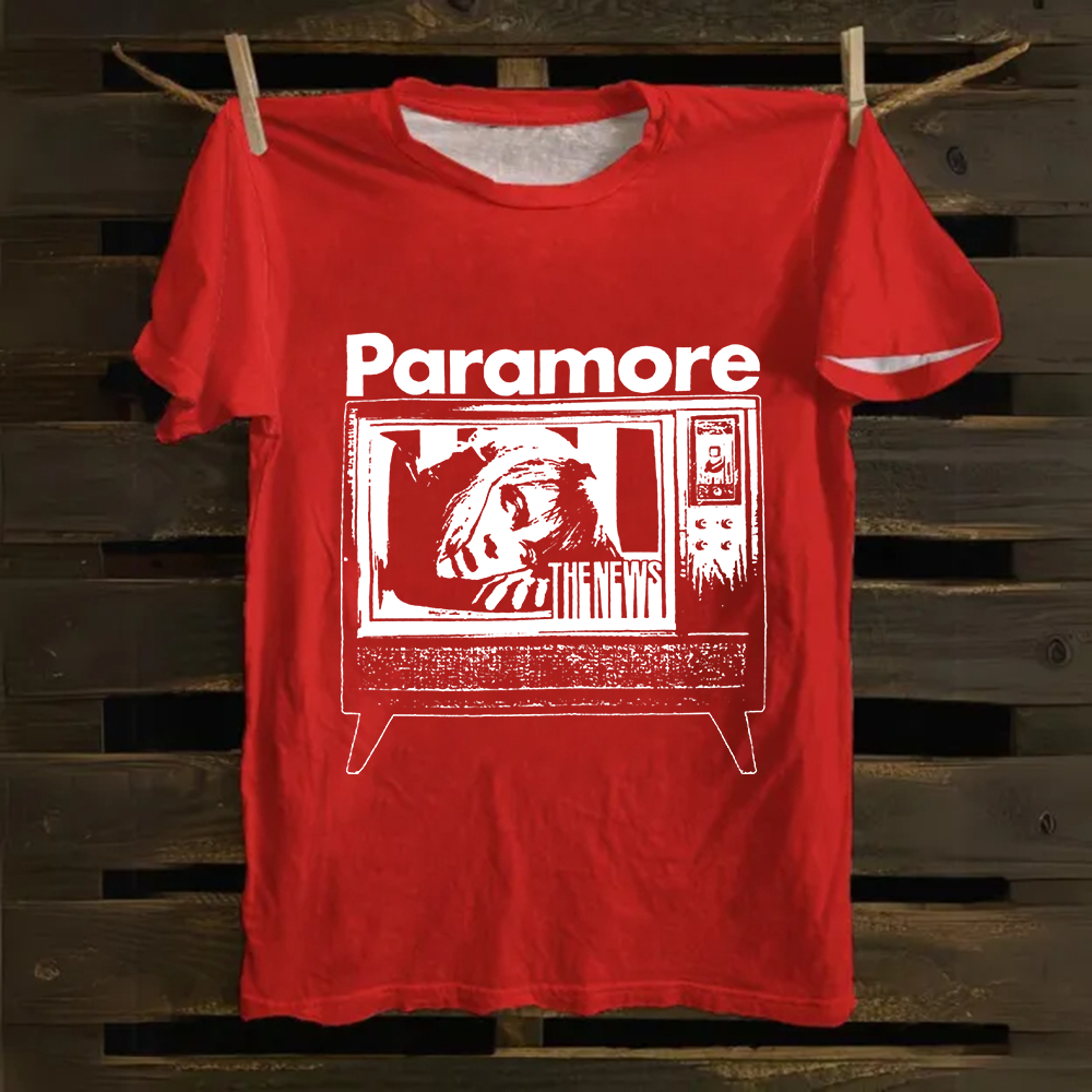 Unisex Vintage Paramore Band Cotton T-Shirt