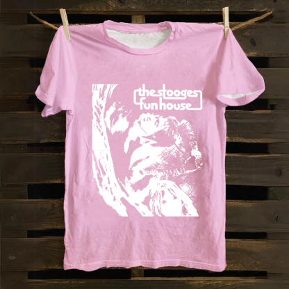 Unisex Vintage The Stooges Band Fun House Songs Cotton T-Shirt