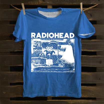 Unisex Cotton Radiohead Rock Band T-Shirt