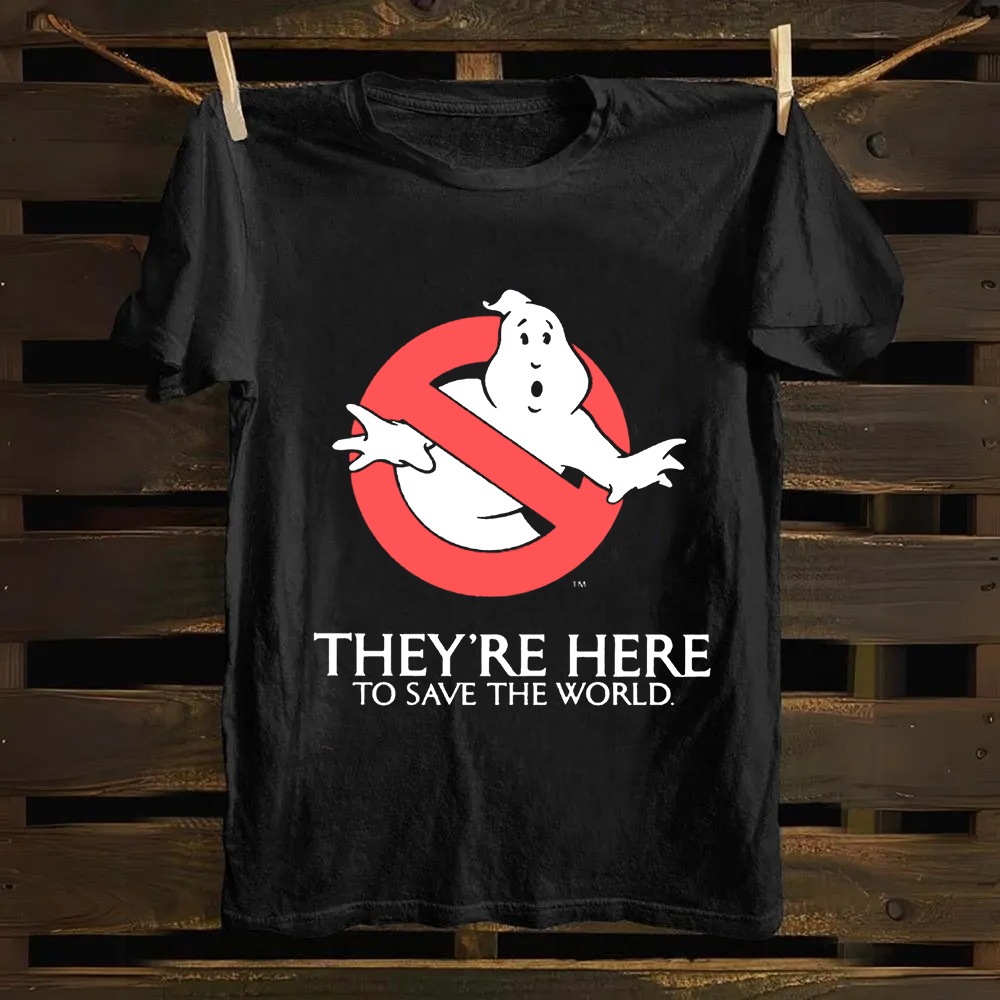 Unisex Vintage  Ghostbusters Horror Movie  Cotton T-Shirt